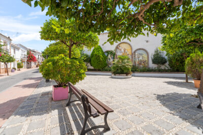 Airbnb Estepona gelegen in historische centrum, omringende straatjes